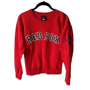 Marcelo Burlon x MLB Red Sox Mens Small Sweatshirt Pullover Crewneck Red County
